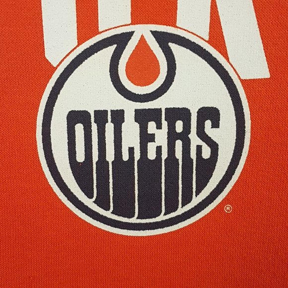 Vintage OILERS STORE EXCLUSIVE Hoodie Small US S NHL Edmonton Oilers Sleeveless - Picture 5 of 16